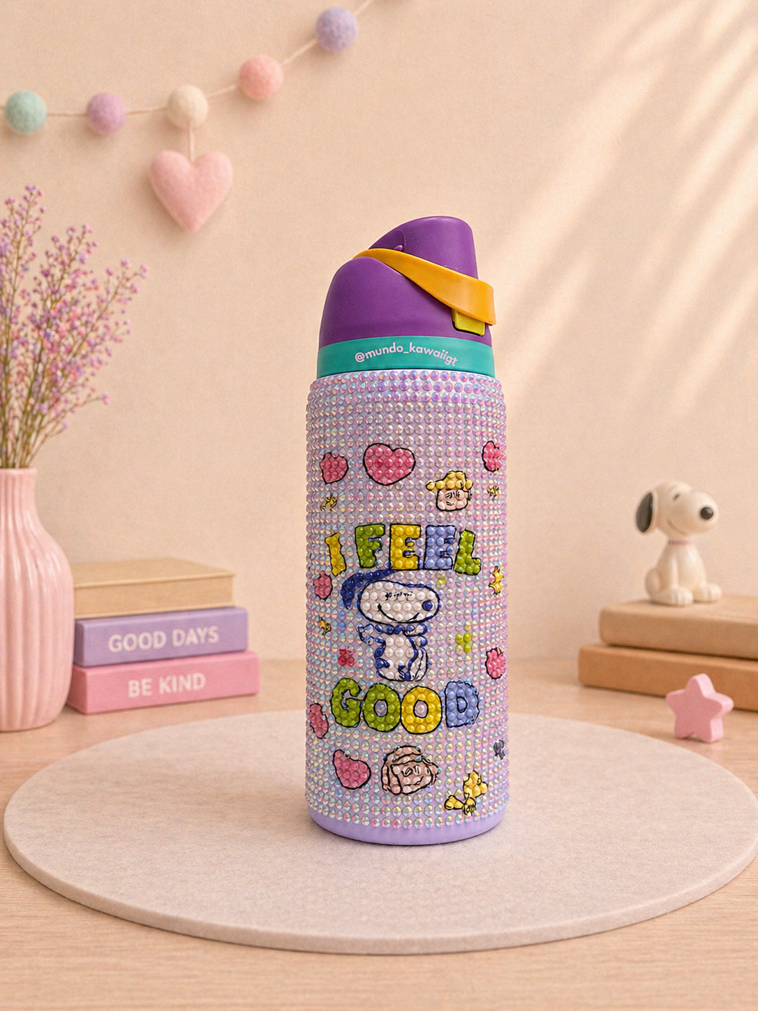 Botellas Térmicas Bling Kawaii Snoopy