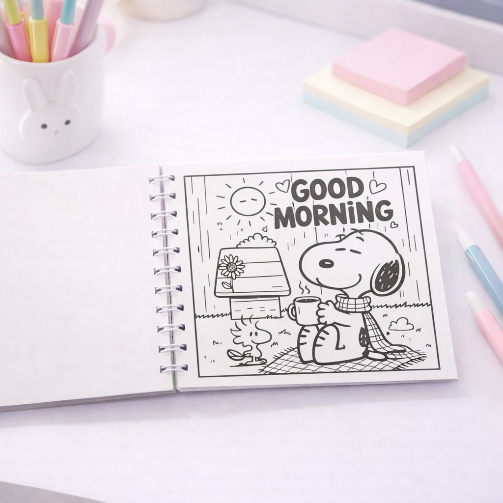 Libro para Colorear Snoopy