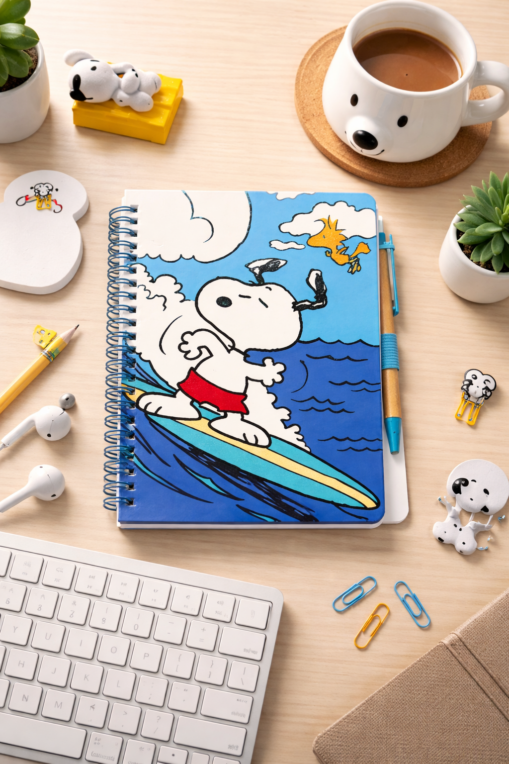 Cuaderno Snoopy con Lapicero