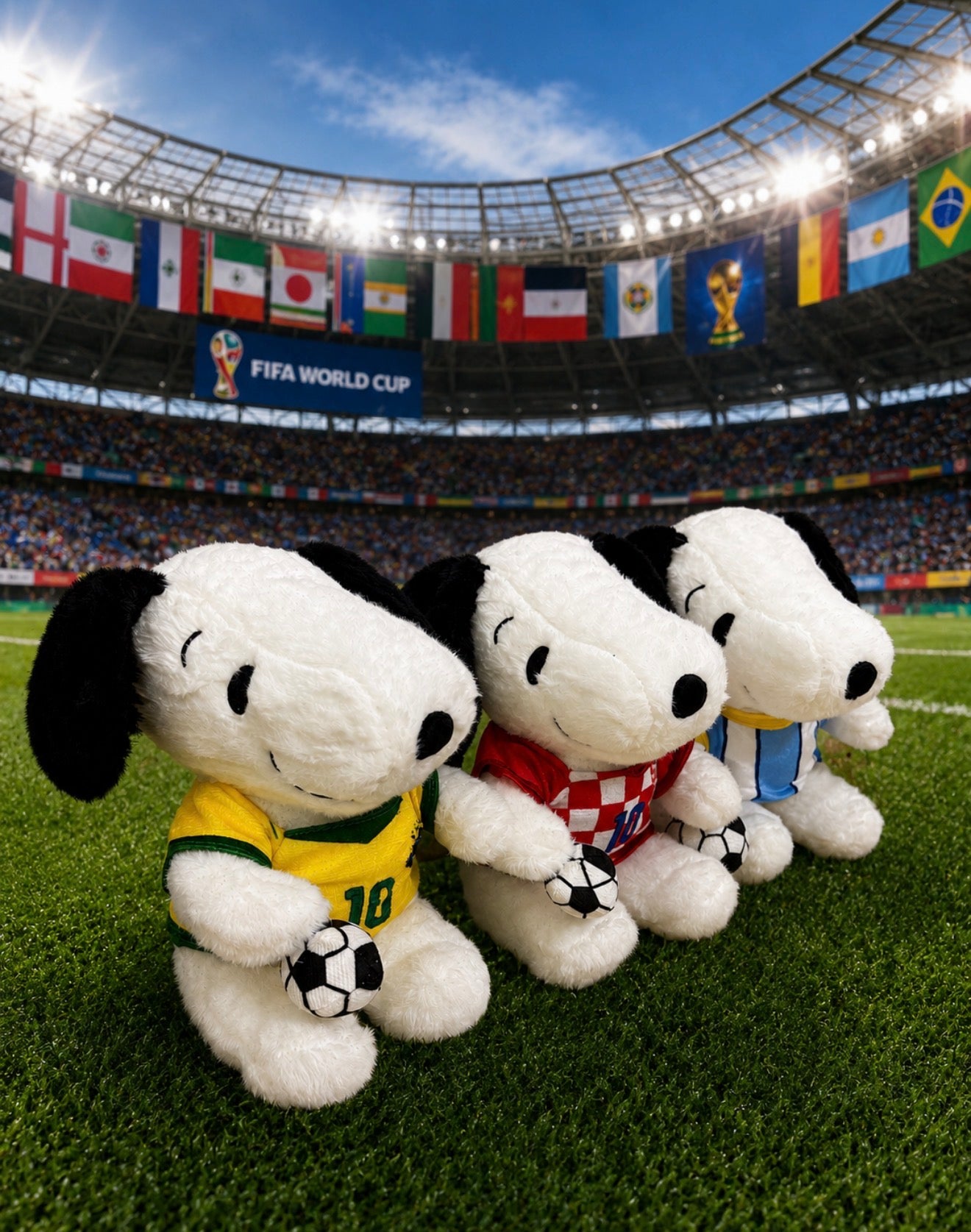 Snoopy Futbolero Mundialista 25CM