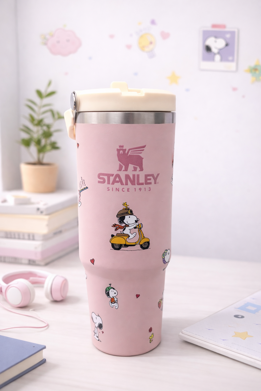 Vaso Térmico Kawaii Snoopy (Tipo Stanley)