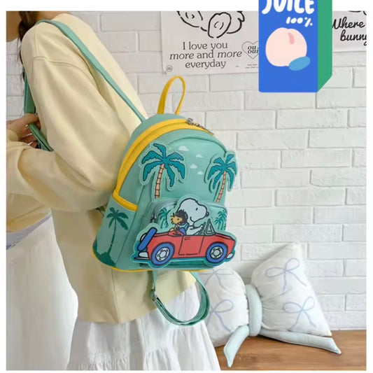 Mochila Snoopy Peanuts con Diseño Tropical