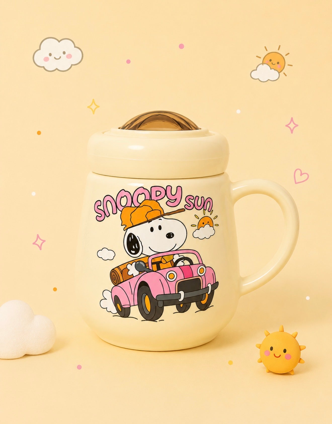 Tazas Snoopy con Tapadera