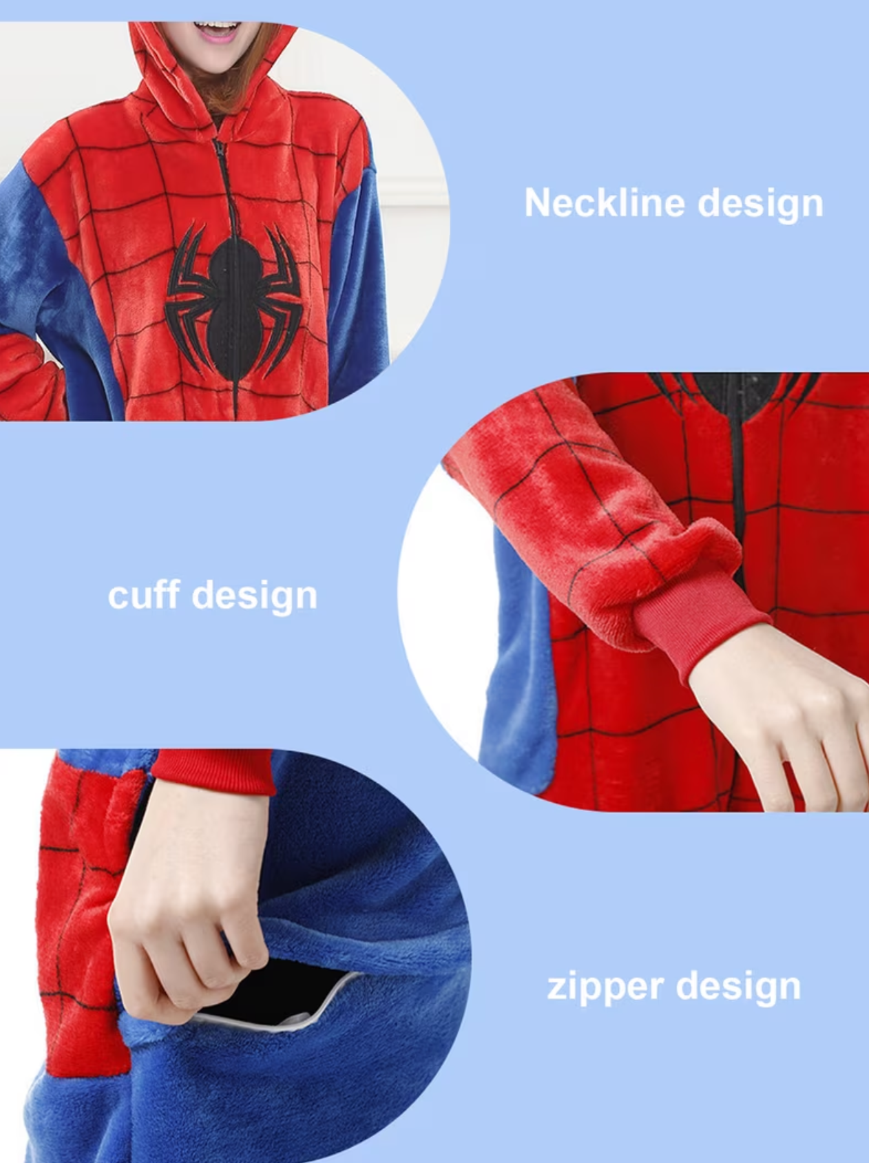 Pijama Completa Spiderman (Tipo Onesie)