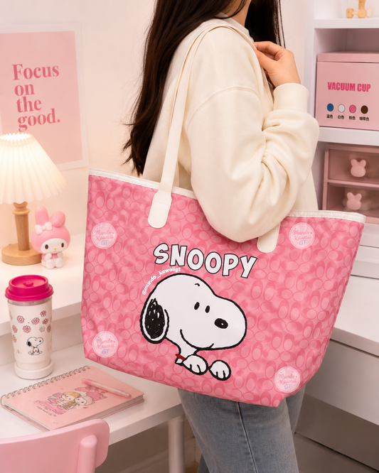 Tote Bag Snoopy con Cierre