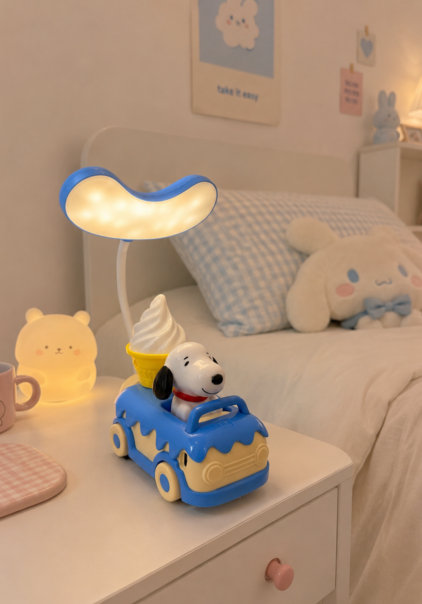Lámpara Recargable Snoopy Pea Eats