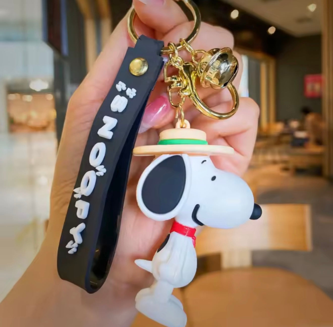 Llavero Snoopy & Friends con Correa de Silicón