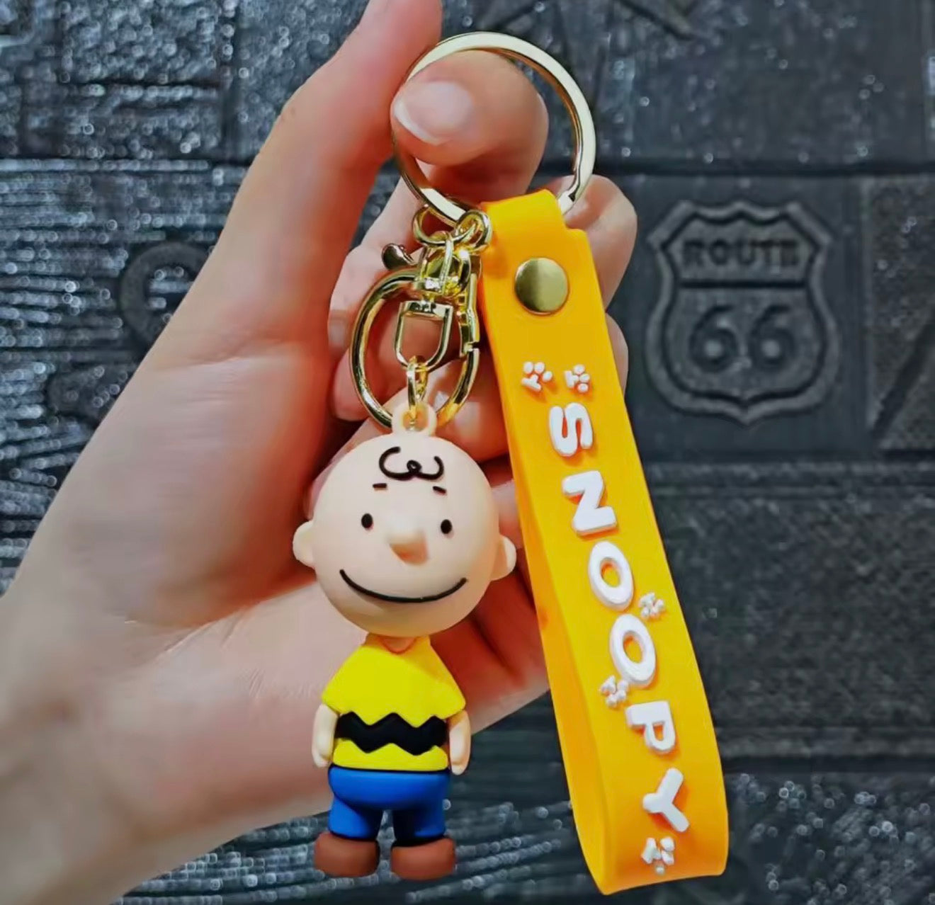 Llavero Snoopy & Friends con Correa de Silicón