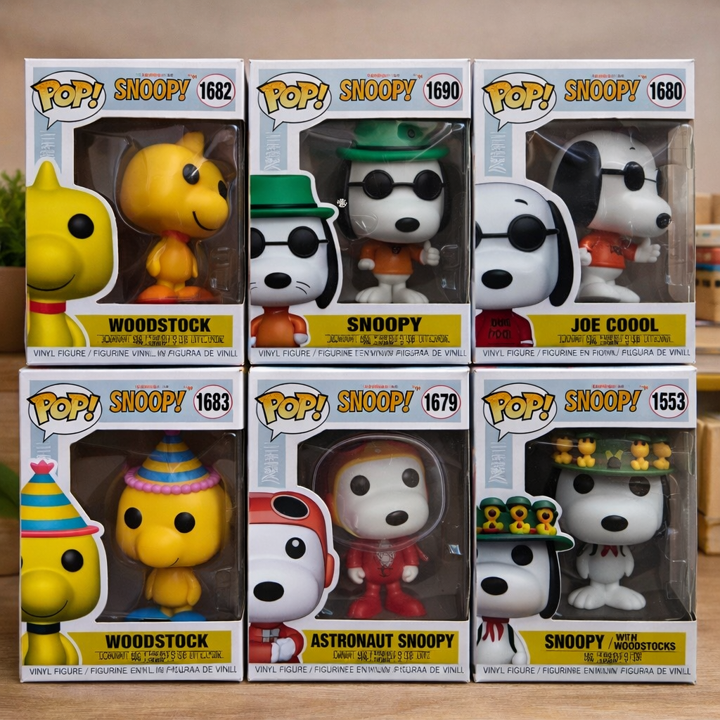 ✨ Figuras estilo Funko de Snoopy & Woodstock 🐶💛