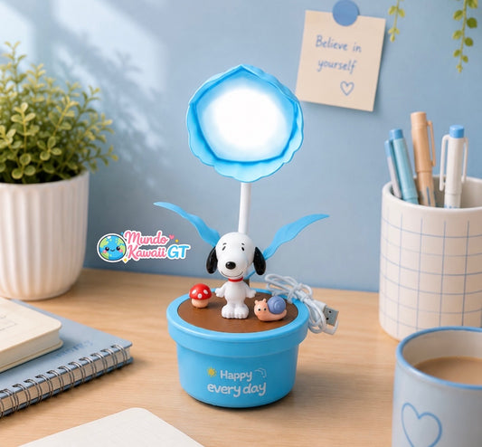 Lámpara Snoopy en Maceta Recargable