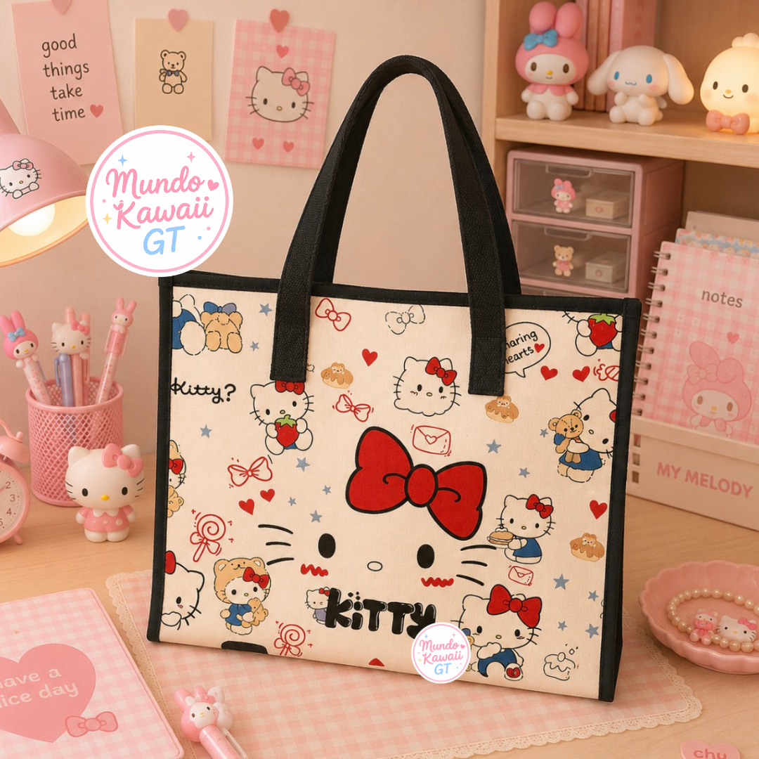 Bolsa Tote Hello Kitty de Tela