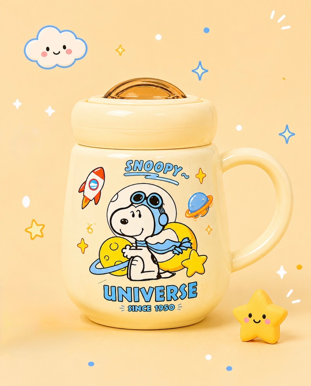 Tazas Snoopy con Tapadera