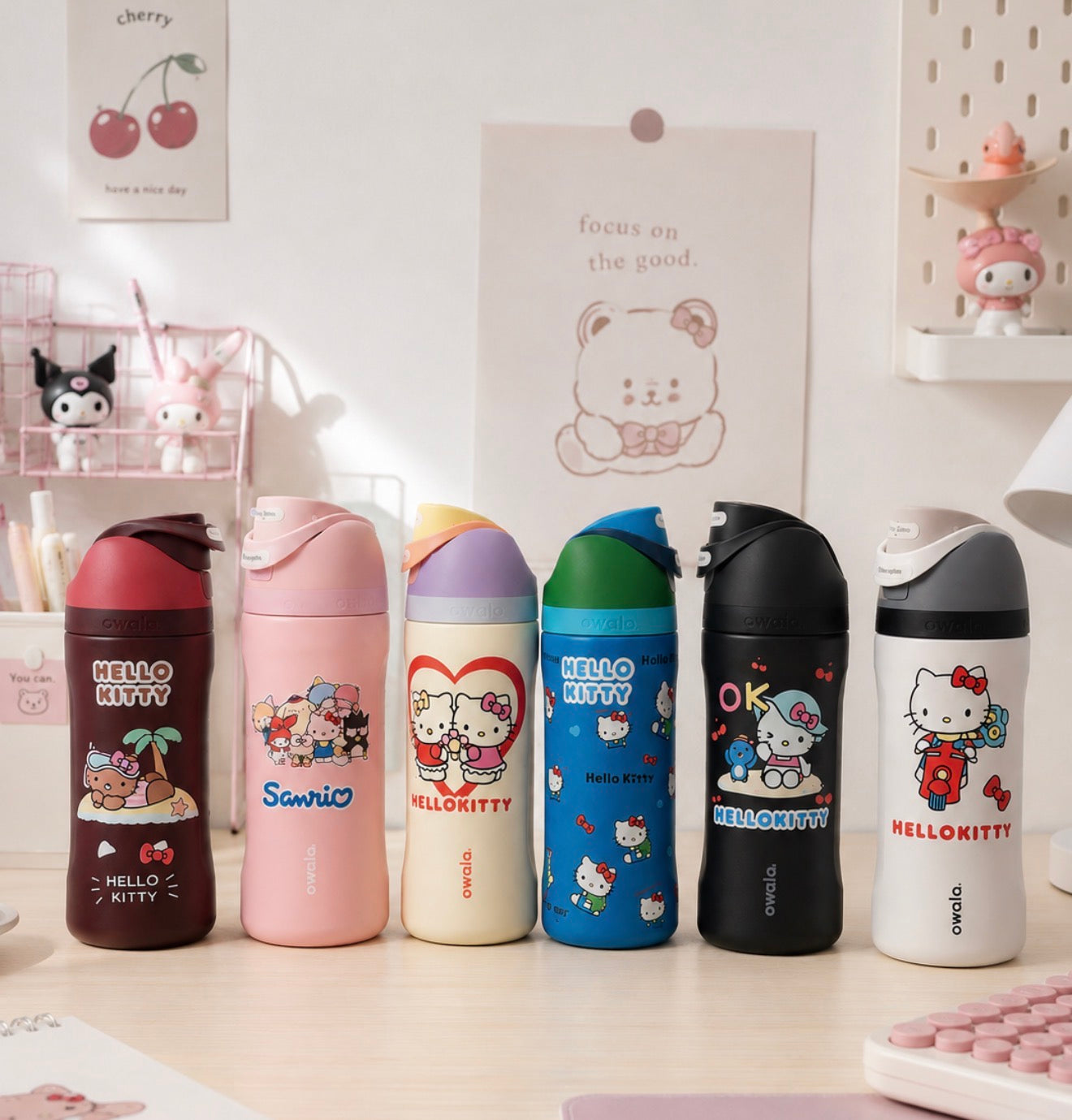 Termo Tipo Owala Hello Kitty 16 oz (473 ml)