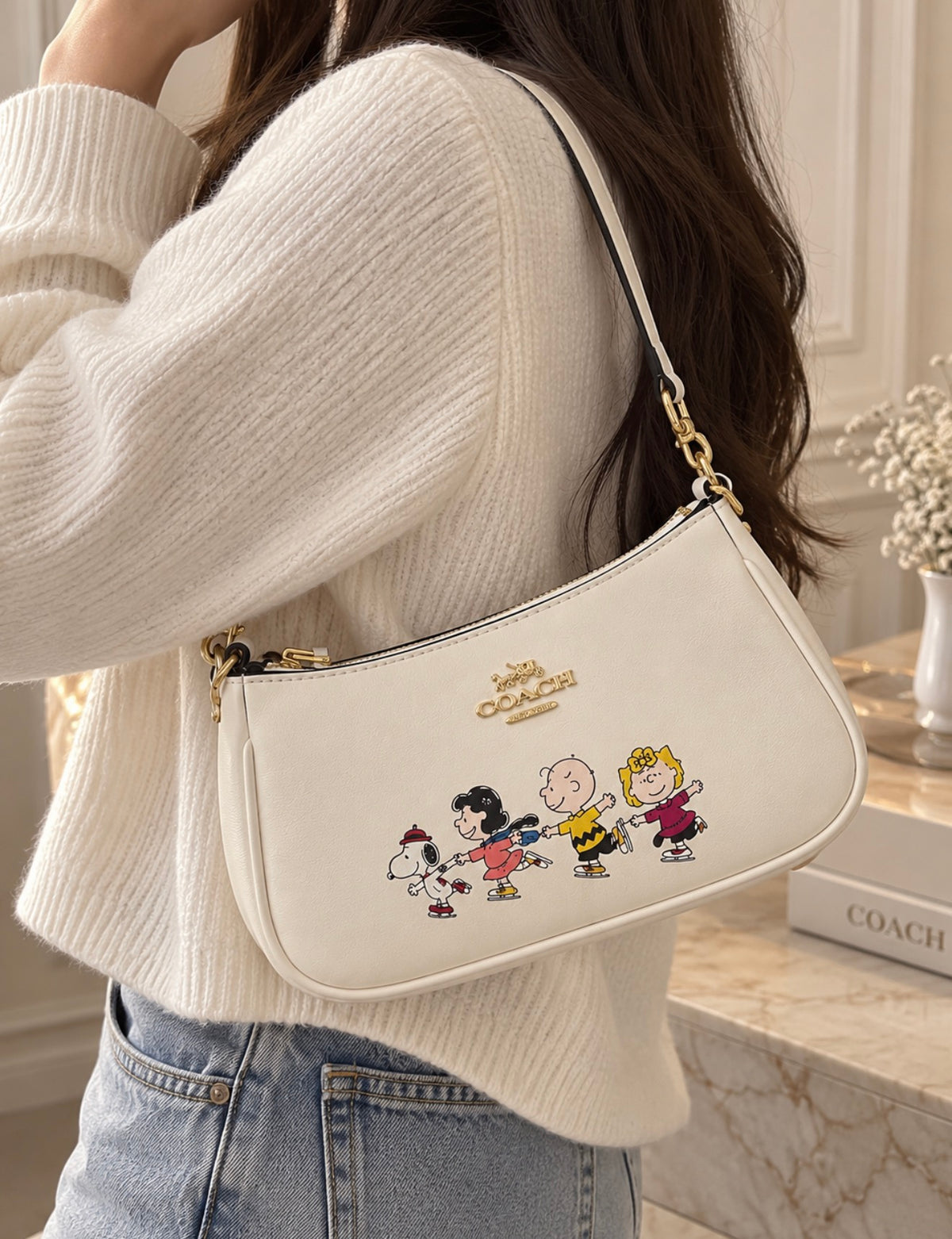 Bolso de Hombro Snoopy & Peanuts – Estilo Coach