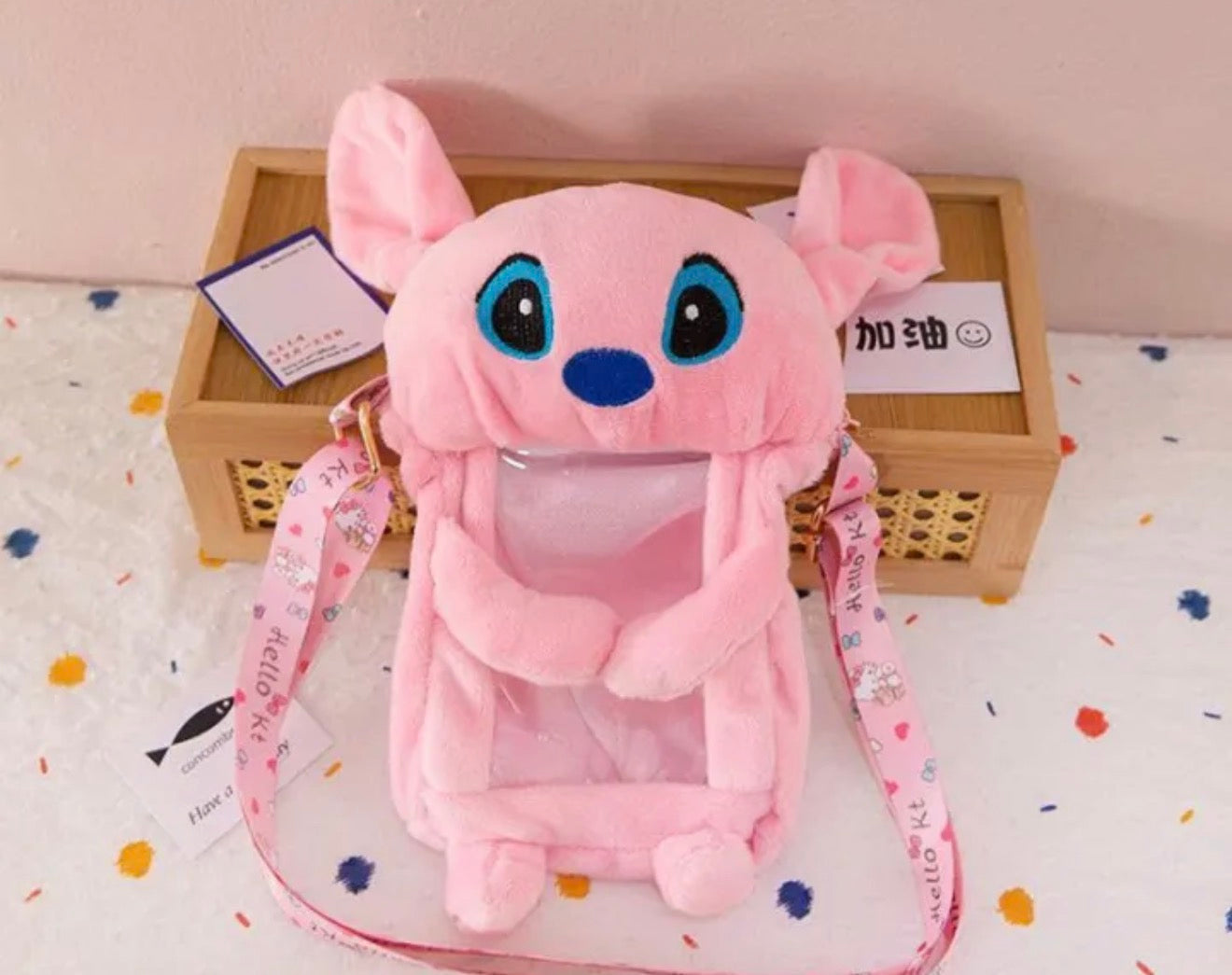 Porta Celular Peluche Stitch