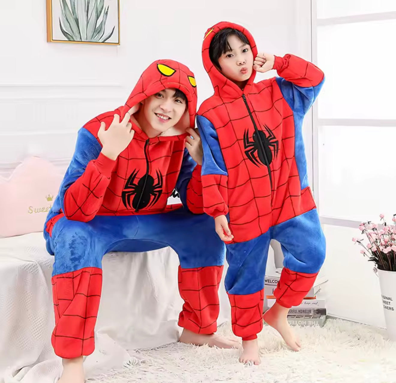 Pijama Completa Spiderman (Tipo Onesie)