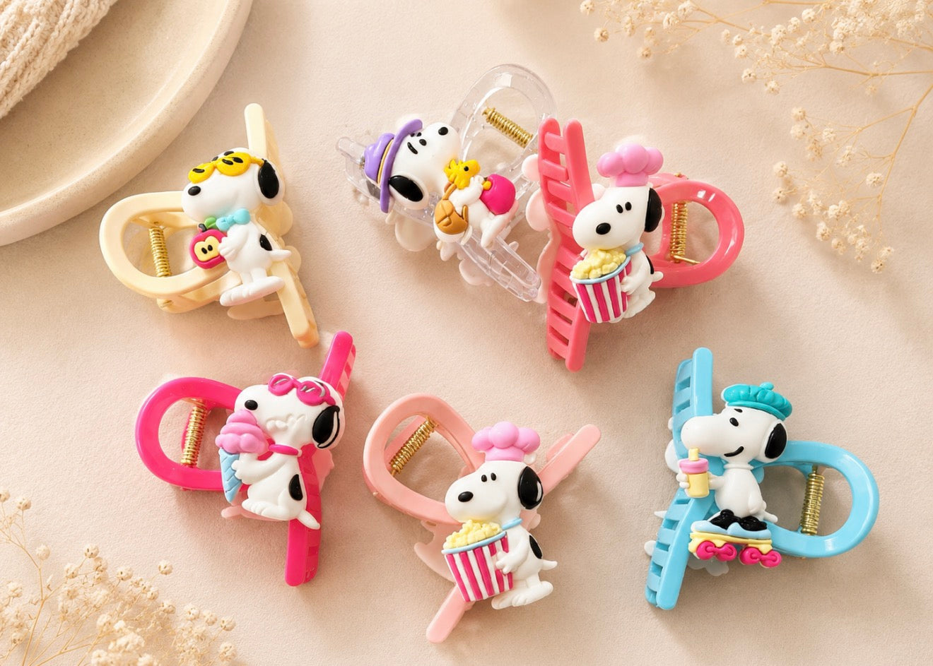 Gancho para Cabello Snoopy – Diseño Kawaii