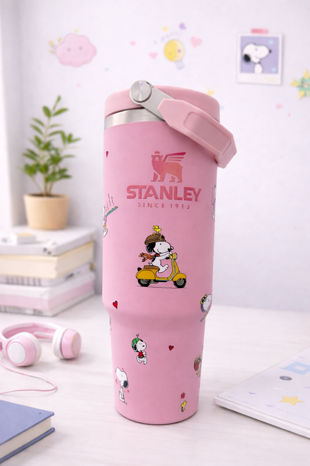 Vaso Térmico Kawaii Snoopy (Tipo Stanley)