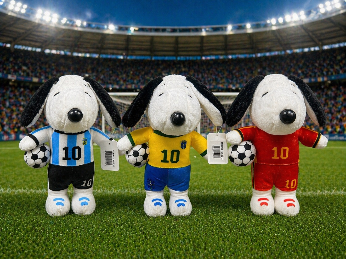 Peluche Snoopy Futbolero (23 cms)