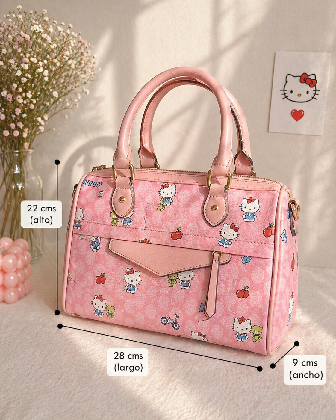 Cartera Kawaii Estilo Hello Kitty