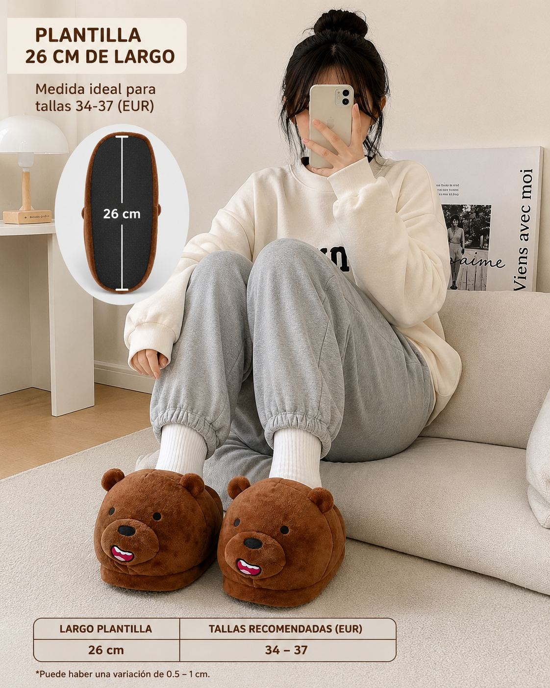 Pantuflas We Bare Bears