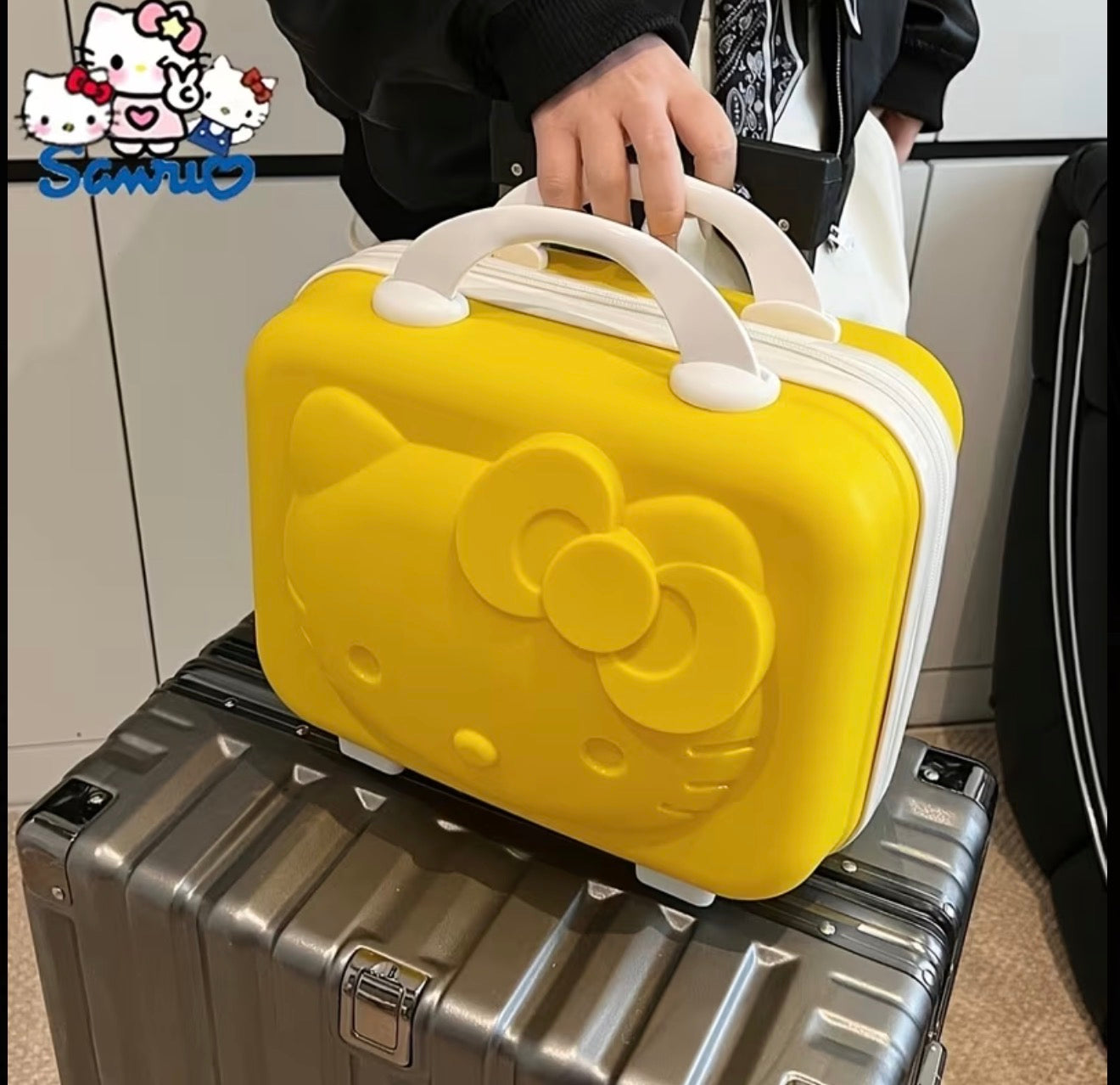 🧳🎀 Cosmetiquera Hello kitty o My Melody tipo maletita 💖✨