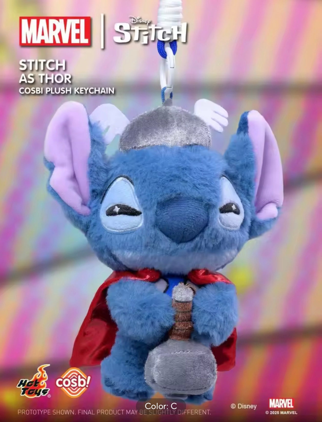 ✨ Llaveros de peluche Stitch x Marvel 🦸‍♂️💙