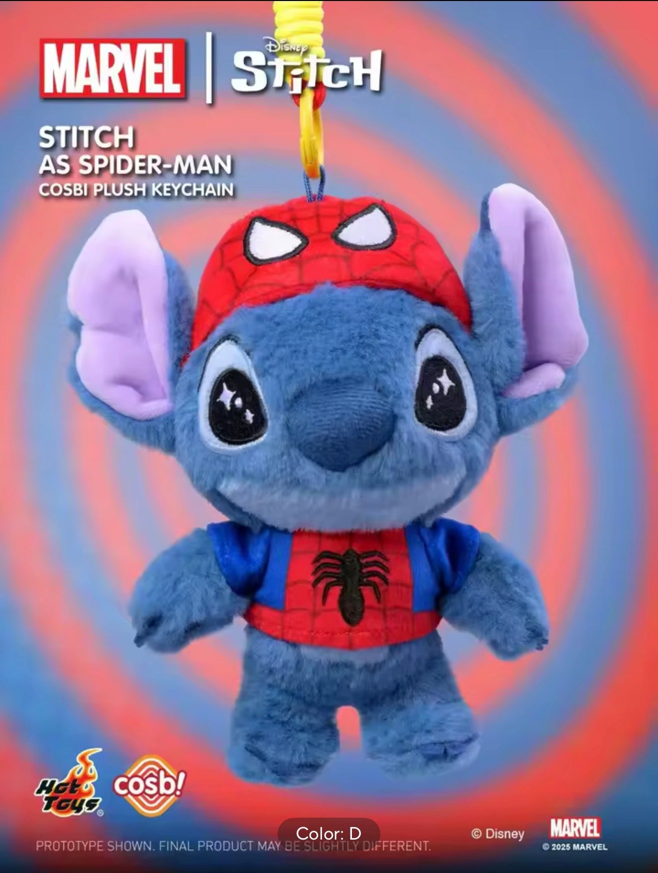 ✨ Llaveros de peluche Stitch x Marvel 🦸‍♂️💙