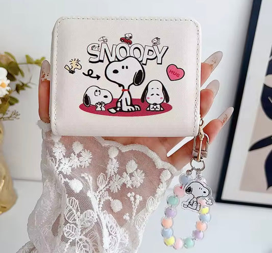 Tarjetero Snoopy Pastel con Cadena