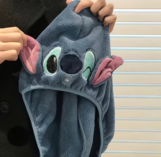 Toalla Stitch de Microfibra Azul – Ligera y Súper Absorbente