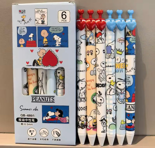 ✏️ Set de 6 Lapiceros Peanuts