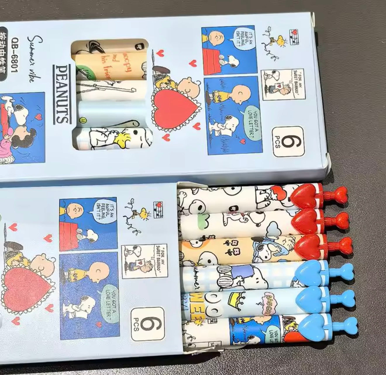 ✏️ Set de 6 Lapiceros Peanuts