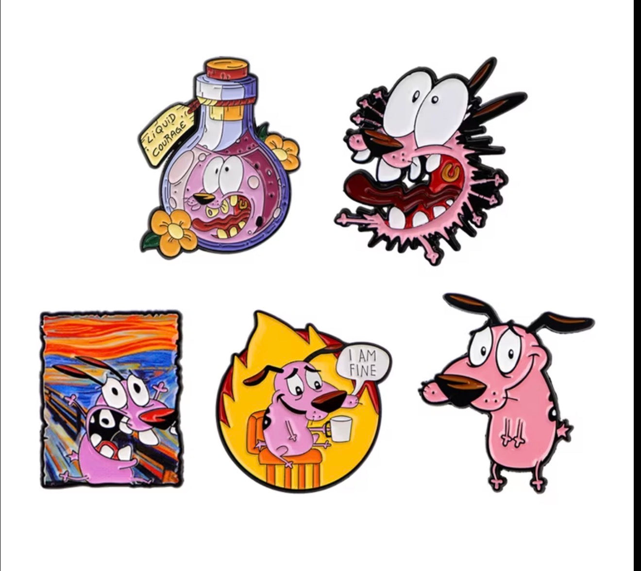📌 Pack de 5 Pines de Personajes