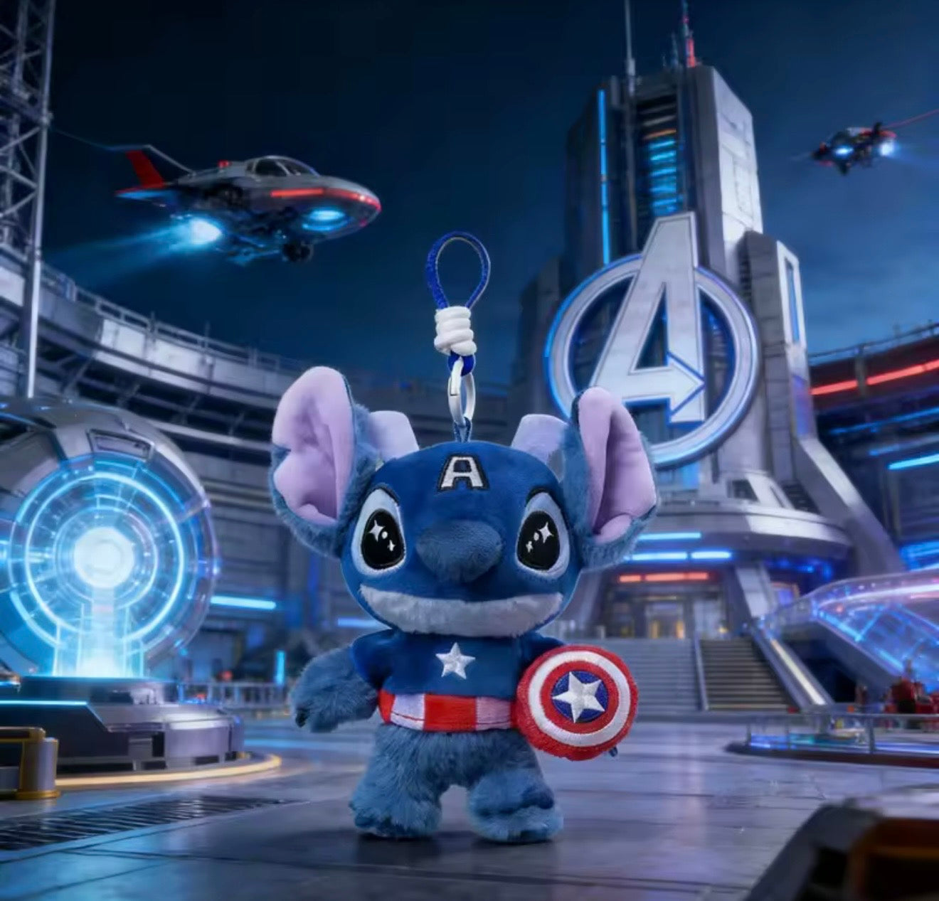 ✨ Llaveros de peluche Stitch x Marvel 🦸‍♂️💙